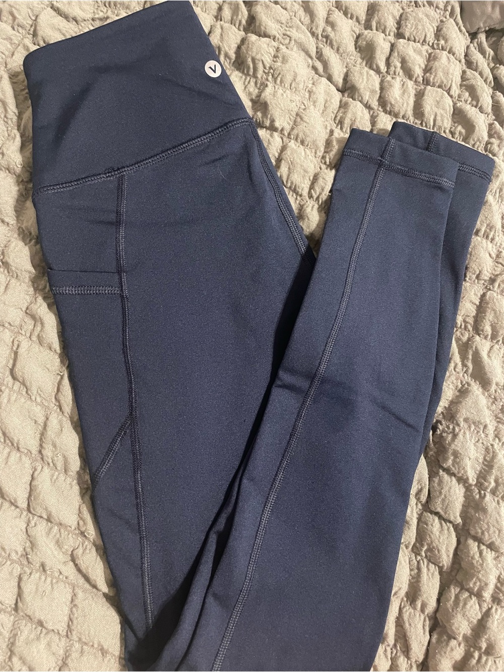 Velocity Navy Leggings with Side Pocket